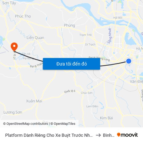 Platform Dành Riêng Cho Xe Buýt Trước Nhà 604 Trường Chinh to Bình Yên map