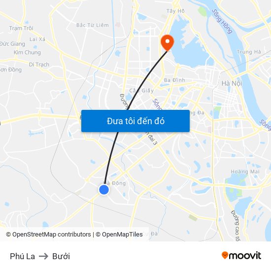 Phú La to Bưởi map