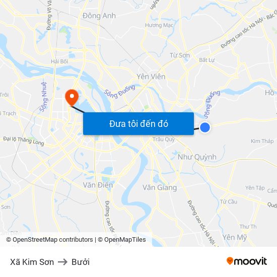 Xã Kim Sơn to Bưởi map