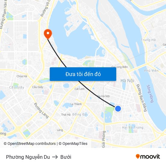 Phường Nguyễn Du to Bưởi map
