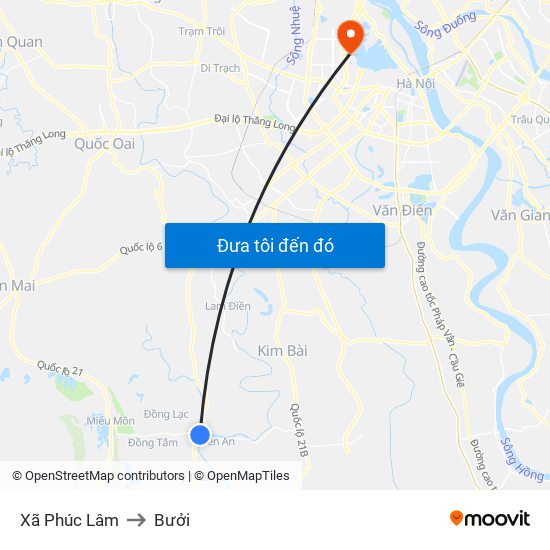 Xã Phúc Lâm to Bưởi map