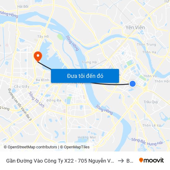 Gần Đường Vào Công Ty X22 - 705 Nguyễn Văn Linh to Bưởi map