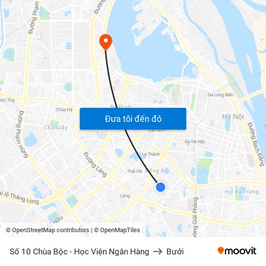 Công Ty In Thương Mại & Dịch Vụ Ngân Hàng - Số 10 Chùa Bộc to Bưởi map