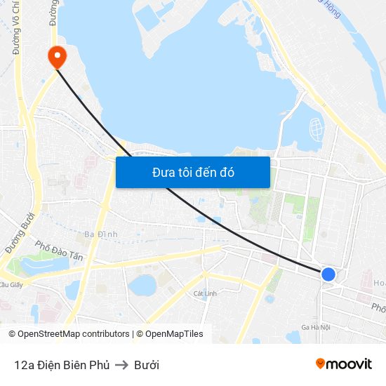 12a Điện Biên Phủ to Bưởi map