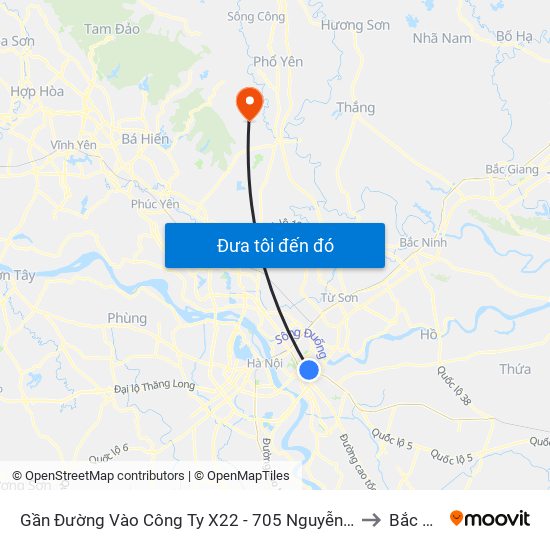 Gần Đường Vào Công Ty X22 - 705 Nguyễn Văn Linh to Bắc Sơn map