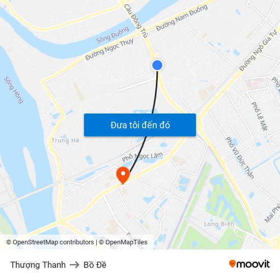 Thượng Thanh to Bồ Đề map