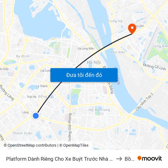 Platform Dành Riêng Cho Xe Buýt Trước Nhà 604 Trường Chinh to Bồ Đề map