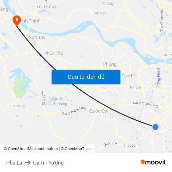 Phú La to Cam Thượng map