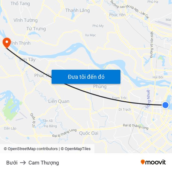 Bưởi to Cam Thượng map