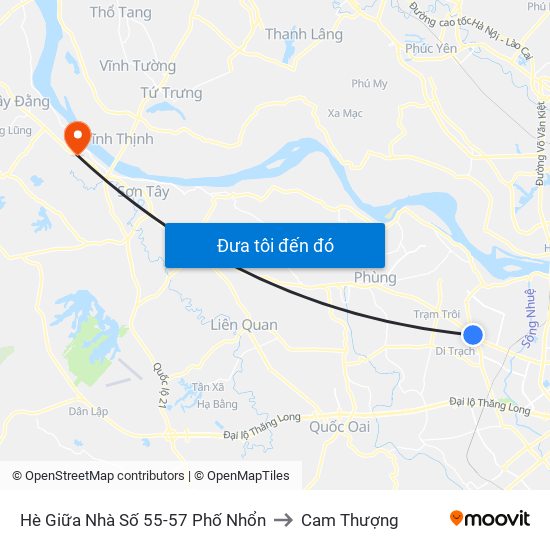 Hè Giữa Nhà Số 55-57 Phố Nhổn to Cam Thượng map