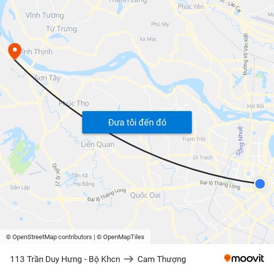 113 Trần Duy Hưng - Bộ Khcn to Cam Thượng map