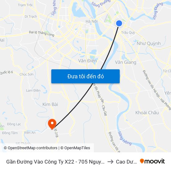 Gần Đường Vào Công Ty X22 - 705 Nguyễn Văn Linh to Cao Dương map