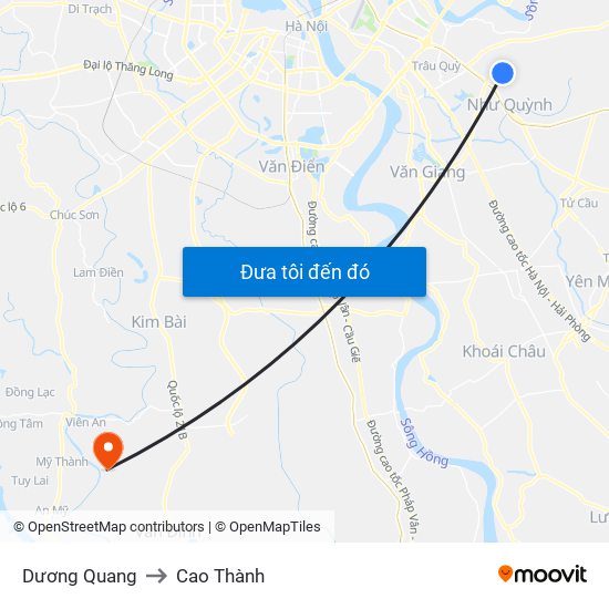 Dương Quang to Cao Thành map