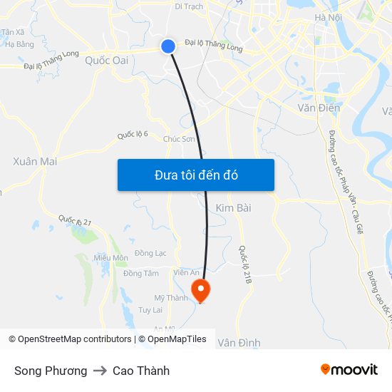 Song Phương to Cao Thành map