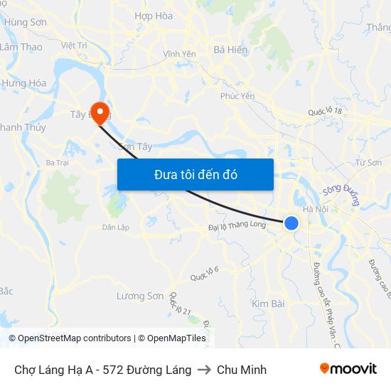 Chợ Láng Hạ A - 572 Đường Láng to Chu Minh map