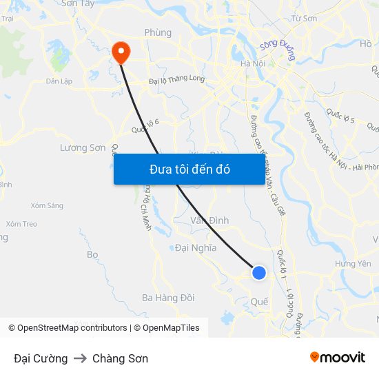 Đại Cường to Chàng Sơn map