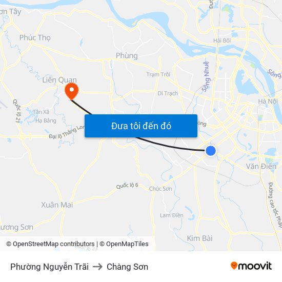 Phường Nguyễn Trãi to Chàng Sơn map