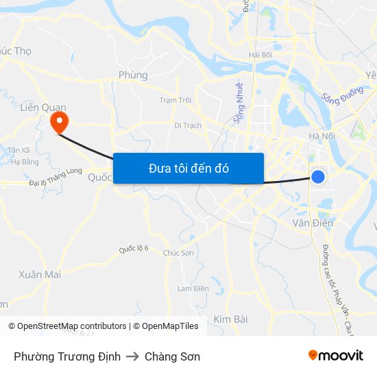 Phường Trương Định to Chàng Sơn map