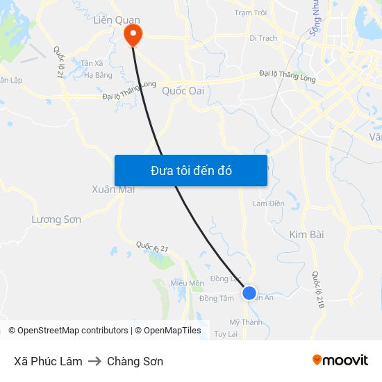 Xã Phúc Lâm to Chàng Sơn map