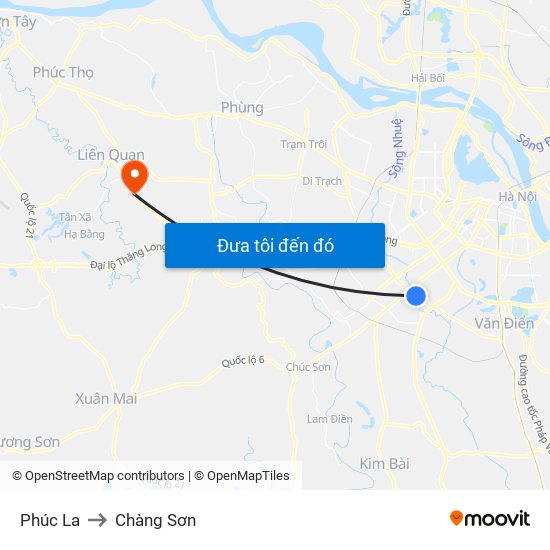 Phúc La to Chàng Sơn map