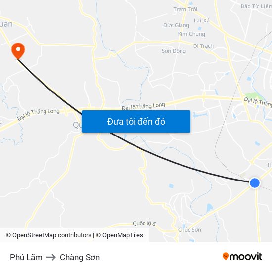 Phú Lãm to Chàng Sơn map