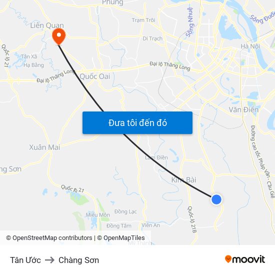 Tân Ước to Chàng Sơn map