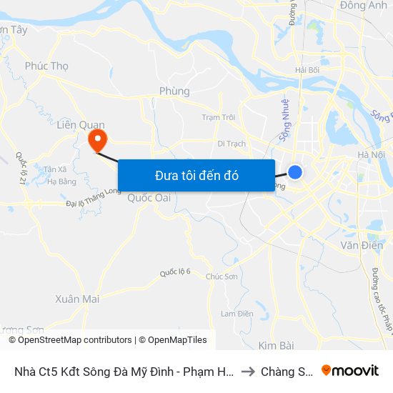 Nhà Ct5 Kđt Sông Đà Mỹ Đình - Phạm Hùng to Chàng Sơn map