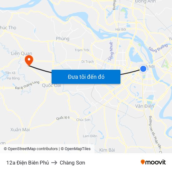 12a Điện Biên Phủ to Chàng Sơn map