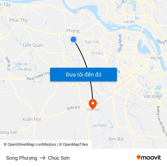 Song Phượng to Chúc Sơn map