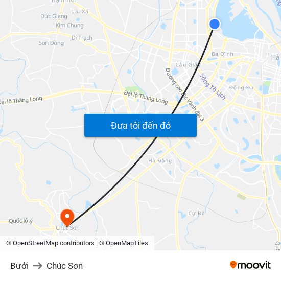 Bưởi to Chúc Sơn map