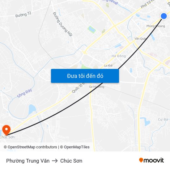 Phường Trung Văn to Chúc Sơn map