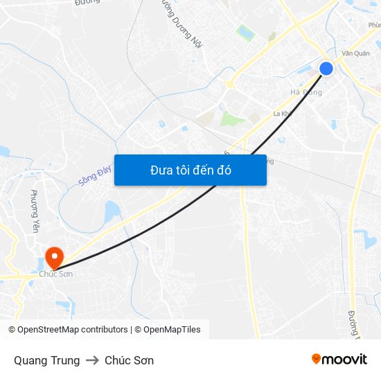 Quang Trung to Chúc Sơn map