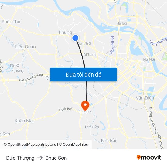 Đức Thượng to Chúc Sơn map