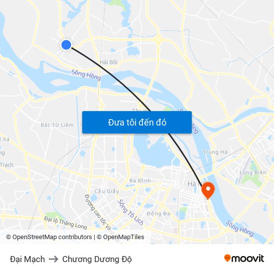 Đại Mạch to Chương Dương Độ map