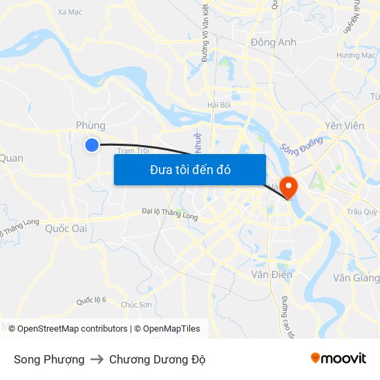 Song Phượng to Chương Dương Độ map