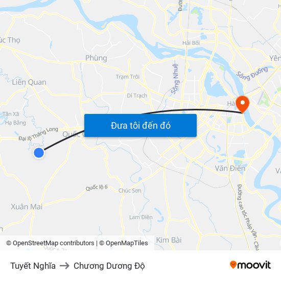 Tuyết Nghĩa to Chương Dương Độ map