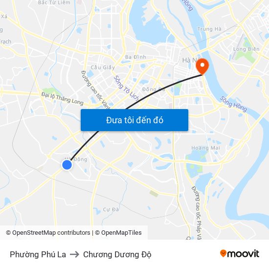 Phường Phú La to Chương Dương Độ map