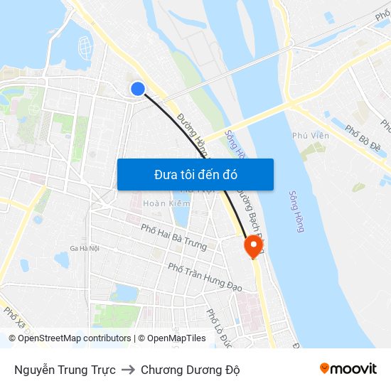 Nguyễn Trung Trực to Chương Dương Độ map