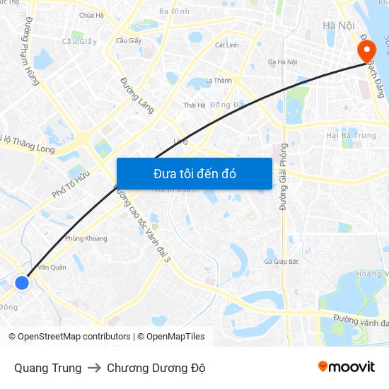 Quang Trung to Chương Dương Độ map