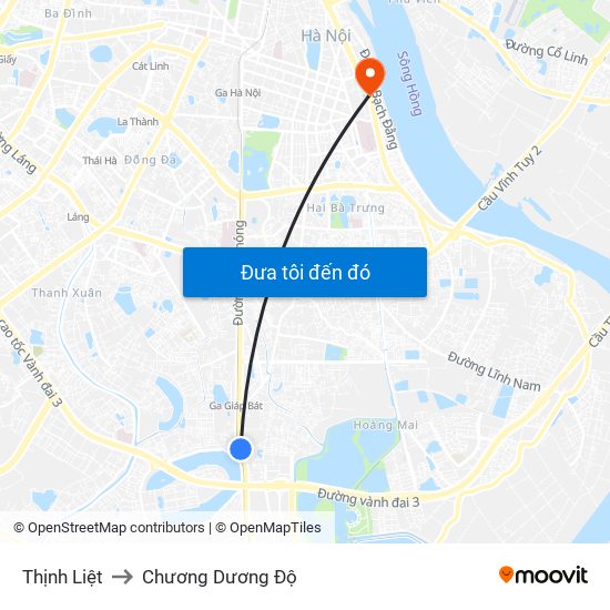 Thịnh Liệt to Chương Dương Độ map