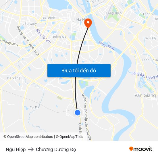 Ngũ Hiệp to Chương Dương Độ map