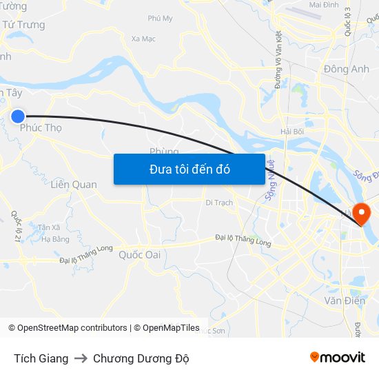 Tích Giang to Chương Dương Độ map