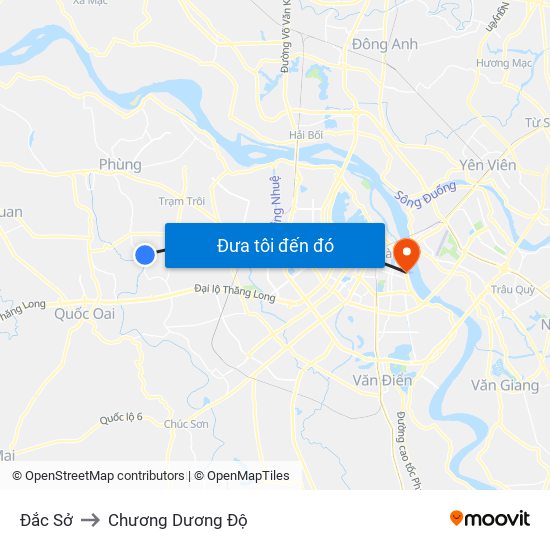 Đắc Sở to Chương Dương Độ map