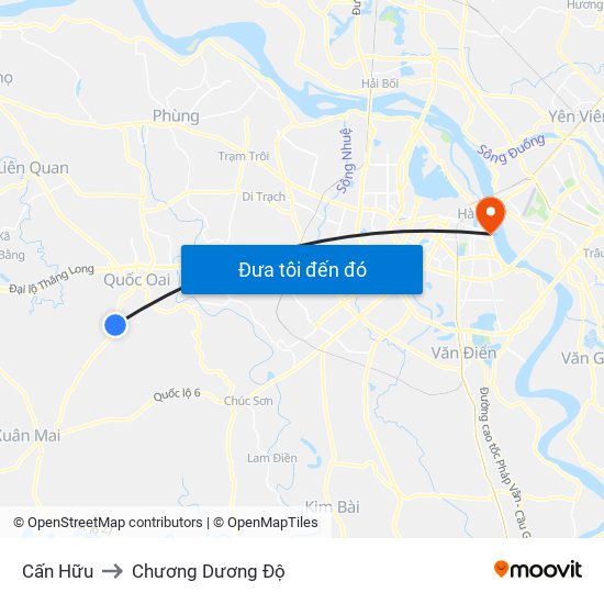 Cấn Hữu to Chương Dương Độ map