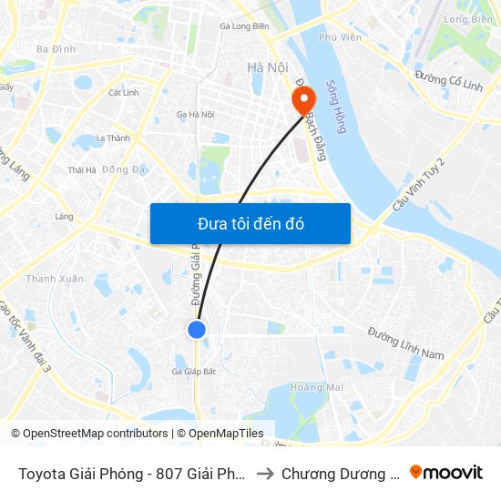 Toyota Giải Phóng - 807 Giải Phóng to Chương Dương Độ map