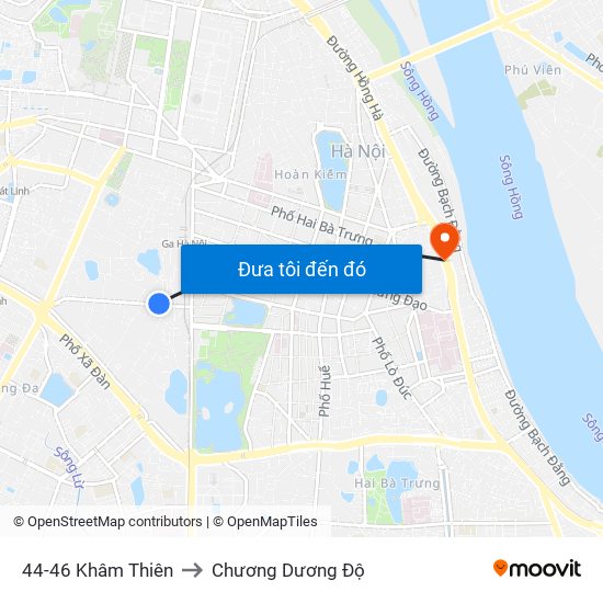 78-80a Khâm Thiên (Đối Diện 71) to Chương Dương Độ map