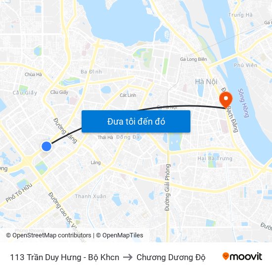 113 Trần Duy Hưng - Bộ Khcn to Chương Dương Độ map