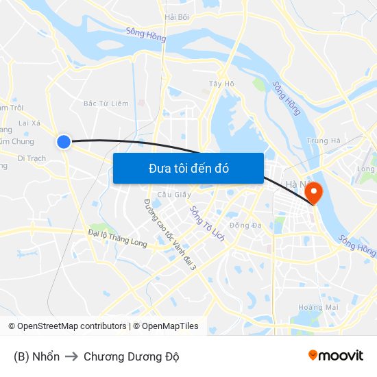 (B) Nhổn to Chương Dương Độ map