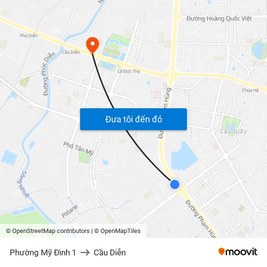 Phường Mỹ Đình 1 to Cầu Diễn map