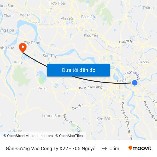 Gần Đường Vào Công Ty X22 - 705 Nguyễn Văn Linh to Cẩm Lĩnh map
